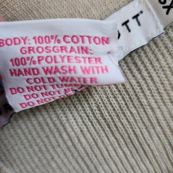 Gretchen Scott Sweater XS Beige Khaki Button Front Cardigan New - Picture 6 of 10